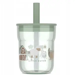 Bērnu dzeršanas glāze ar salmiņu Mepal Mio 250 ml Little Farm