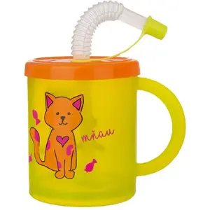 Bērnu krūzīte ar salmiņu THERMOS ORI_112278 260 ml, pret noplūdēm, bērnam draudzīgs snīpis