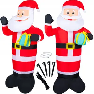 Inflatable Light-Up Santa 120 cm Bestway E27G — holiday pool or decoration