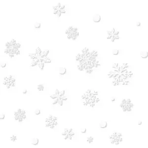 Decorative holiday sticker Ruhhy — Ruhhy festive window decal (single-piece) 