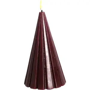 Decorative Christmas Tree Sirius Laura, Sirius brand, H 20 cm, Bordeaux color