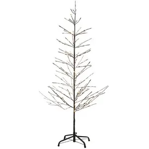 Artificial Christmas Tree Sirius Isaac H2.1m Ø60cm brown/snowwhite