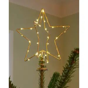 Gaismas dekorācijas figūra Philips Sirius Home 51645 — LED, 30 spuldzītes, zelta gaisma, 150×150 mm, AAA baterijas