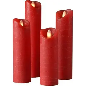 LED candle set SOMPEX Shine – set of 4 remote-controlled candles with timer, multi-LED effect