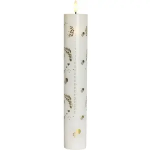 Адвент-гирлянда-свеча English Tea Shop Sille Calendar candle White — декоративная адвент‑свеча