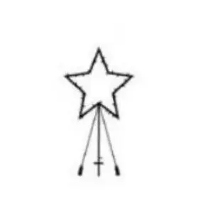 Light decoration figure Konstsmide Sirius Home 50900 — LED, 40 bulbs, 1200 mm length, 60 cm diameter, black