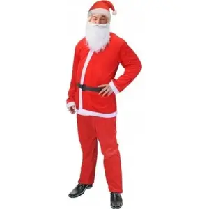 Costume set KOOPMAN Santa Claus complete 5-piece — adult size (KO679230/ALL)