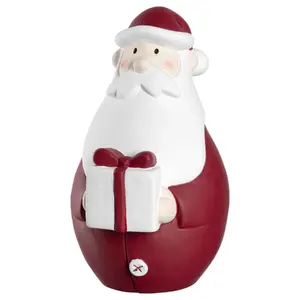 Decorative ceramic figurine LEONARDO 031840 — red/white, 300×171×185 mm (height×width×depth)