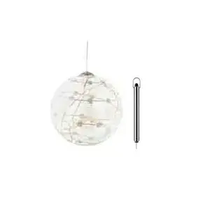 Декоративный светильник Philips Sirius Home Sweet Christmas Ball, 8 LED, стекло, питание от AAA, 100×100 мм