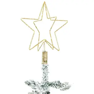 Falk 3D Christmas Star Decoration with Lighting and Tree Connector, 32×25×25 cm