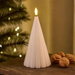 Decorative Christmas Tree Sirius Laura, Sirius, H 17 cm, white
