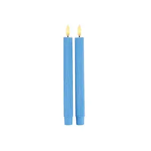 Декоративная световая фигура Konstsmide Sirius Home 80254 — синяя, 1 светодиод, питание от батареек, упаковка 2 шт.