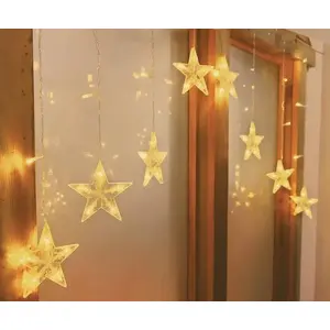 Holiday decorative light curtain, No name ML49C — string LED curtain for windows and walls