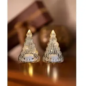 Philips Sirius Home Wave Trees набор из 2 световых декоративных фигур, прозрачные ёлки с 3 светодиодами, тёплый белый