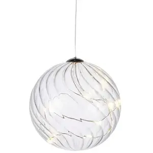 Декоративная световая фигура Philips Sirius Home Wave Ball, стекло, прозрачная, 16 светодиодов, желтая