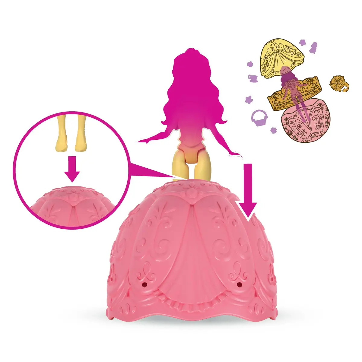 MATTEL Disney Princess Easter Egg Surprise mini komplekts Photo 3