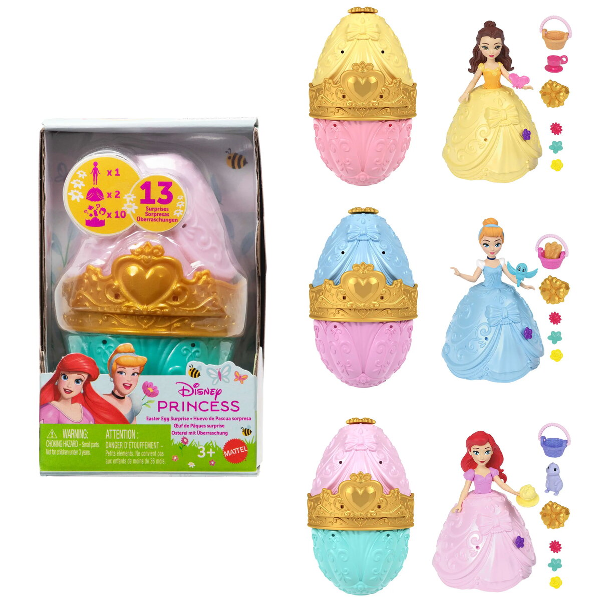 MATTEL Disney Princess Lieldienu olas pārsteiguma
