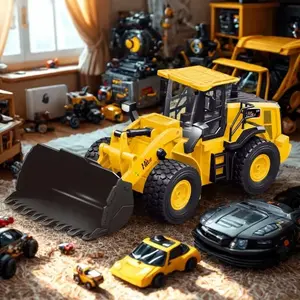 Радиоуправляемый бульдозер Bounn HN202953 — 6CH RC, жёлтый