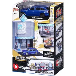 Die-cast model car Bburago Street Fire Bburago City Hotel 1:43 scale