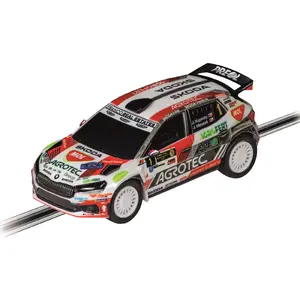 Slot Car CARRERA Auto GO Škoda Fabia RS Rally 2 "Kopecky" – 1:43 scale compatible with Auto GO track