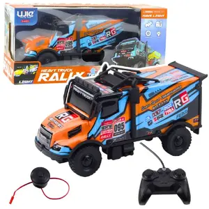 RC Remote-Controlled Truck LEANToys 23077 — Orange/Blue, Toy Vehicle