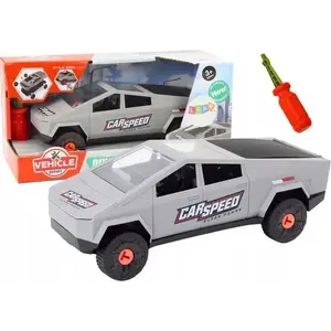 LEANToys Nowoczesne Auto Do Rozkręcania DIY śrubokręt model 18663 (szare)