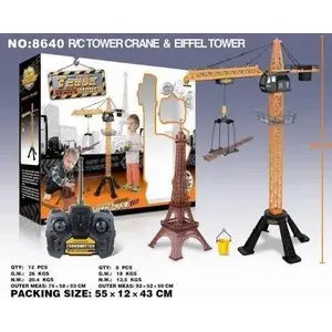 Toy crane remote control Maksik model 513310 with Eiffel Tower theme