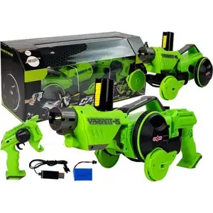LEAN Sport remote-controlled foam disc launcher car 2-in-1 model 8450, green