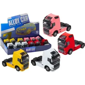 Toy Truck LEANToys 1:32 Die‑Cast Cab with Tilting Box, Lights, Sounds, Drive (model 18850)