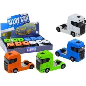 Игрушечный грузовик LEANToys 1:32 металлический с подсветкой, звуком и приводом (MPN 18848)