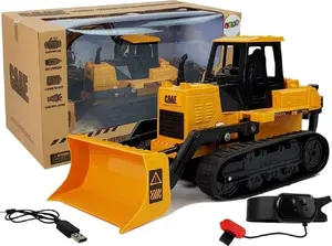 Remote-Control Bulldozer LEAN Sport 8395 — 1:28 scale, 2.4 GHz, gesture hand-motion control, wheels and tracks