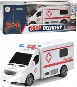 Toy Ambulance R/C with Charger, Light and Sound — Ciuciubabka Y300245