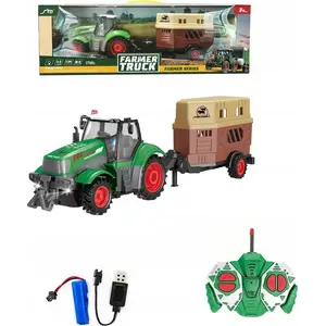 ASKATO remote control tractor with horse transport trailer, model GXP-923231