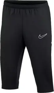 Sporta bikses NIKE Academy 25 3/4 Pants KP FZ9787-010 — treniņbikses ar pilnu rāvējslēdzēju, šaurs piegriezums