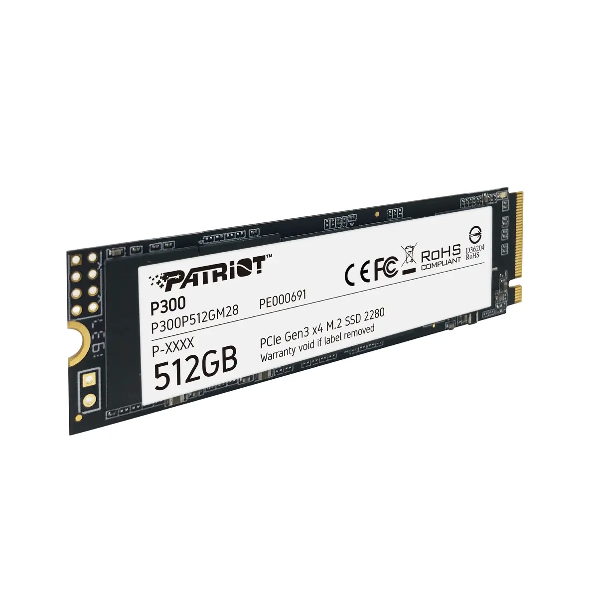 Patriot Memory P300P512GM28 M.2 512 ГБ NVMe SSD Photo 4