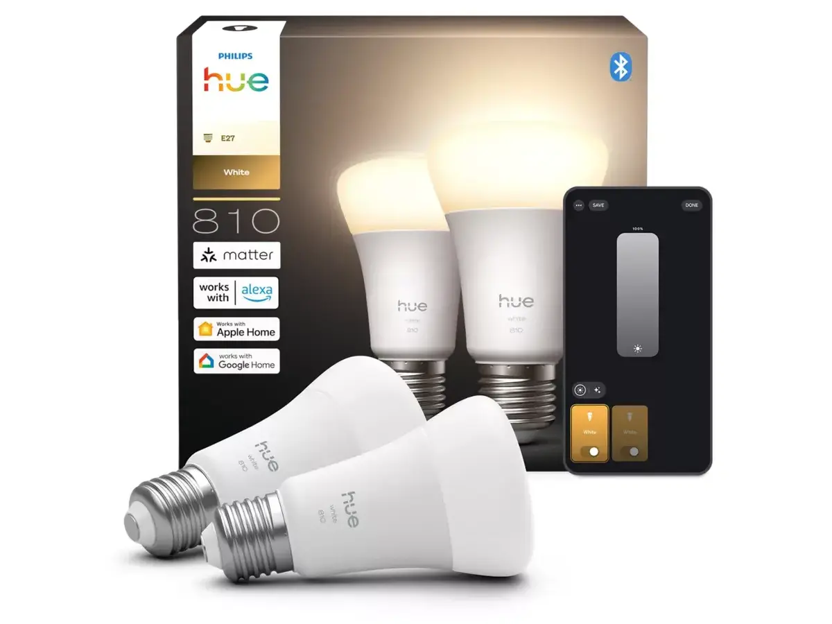 Philips Hue White E27 dubultpaka — 810 lm, 2700K Photo 4