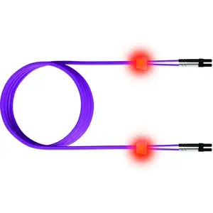 Fibre optic cable SACON EasyLan SC–SC OM4, 2 m, 50 µm core (violet)