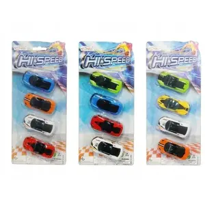 Mechanical toy cars set Swede Auta 4 sztuki MIX – 4-piece mixed toy vehicle set