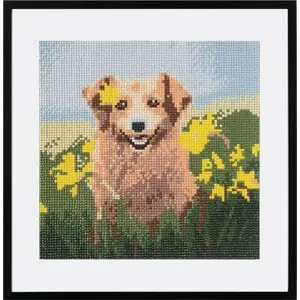 Canvas wall art Witek Home — 'Piesek' 30x30 cm square print
