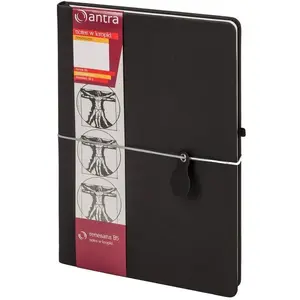 Notebook Antra Notes B5 Kropki Renesans — Antra B5 dotted notebook, black