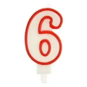 Candle Arpex Świeczka 6 red — small decorative taper candle