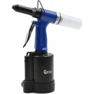 Pneumatic Riveter GEKO G01349 — for Blind Rivets 2.4–4.8 mm, 10 Rivets Capacity