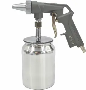 Sandblasting Gun with Hopper AWTools AW10515 – AWTools abrasive blasting pistol with container