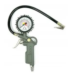 Inflation Gun with Pressure Gauge Silver 10501 — tyre inflator pistol with manometer
