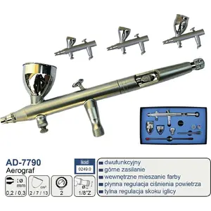 Airbrush set Adler ADLER AEROGRAF AD-7790 with 0.2 mm and 0.3 mm nozzles