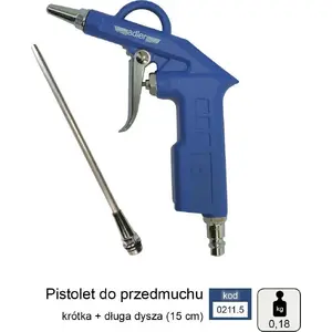 Blower Nozzle Set Adler ADLER PISTOLET DO PRZEDMUCHIWANIA 2 cm + 15 cm, model 0211.5