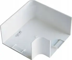 Electrical trunking accessory STASIŃSKI LK 40x25 angled connector, white, for 40×25 mm trunking (1 pc)