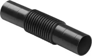 Electrical conduit connector STASIŃSKI CZCL-18 — flexible, elbow or straight, black, for 18 mm conduit (1 pc)