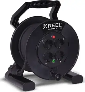 Катушка-удлинитель PCE XREEL 4x2P+Z 25 м OW 3x1,5 кабель IP20 черный