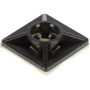 Clamp Bracket for Cable Ties PS-4-19x19/B, metal mounting bracket for 19×19 mm ties